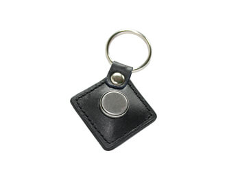 leather ibutton keychain